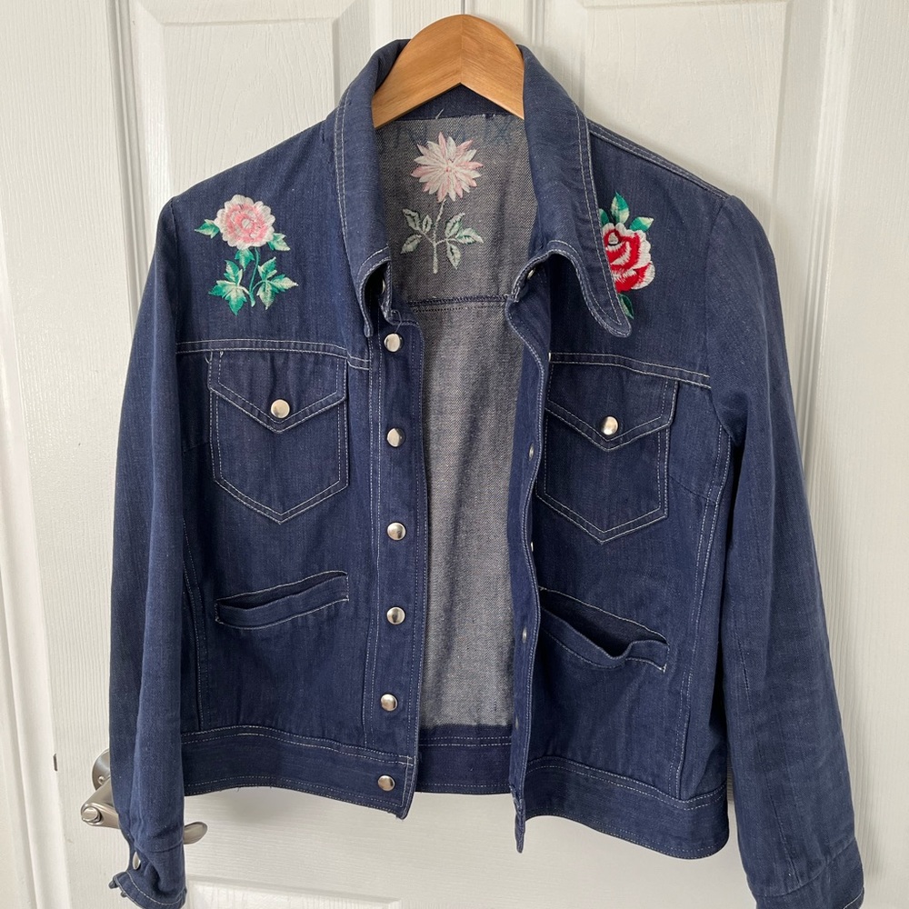 Floral Denim Jacket